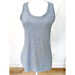 Athleta Tank W/ Cut Out On Back Womens Size Medium Heather Grey EUC